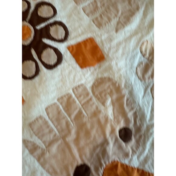 Hand-Embroidered Otomi Elephant Floral Patchwork Cotton Pillow Cover 17” Read - Picture 4 of 11